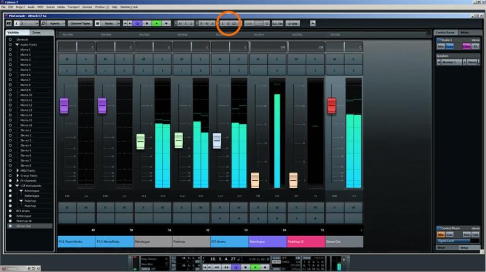 Online Mixing - Export from Cubase